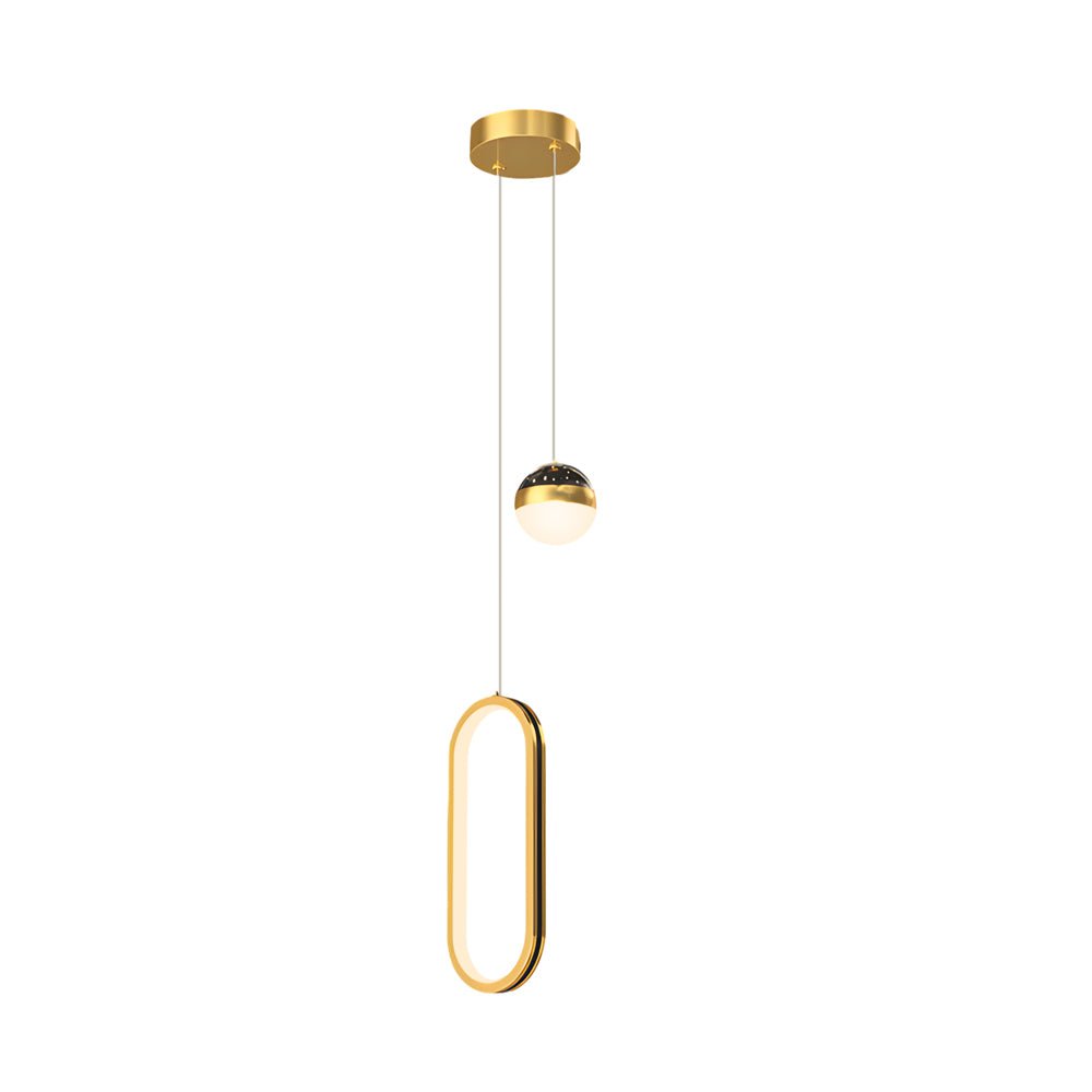 Stacked Concentric Ring Starry Projection LED Pendant Light with 3-Step Colour Temperature in Round or Oval