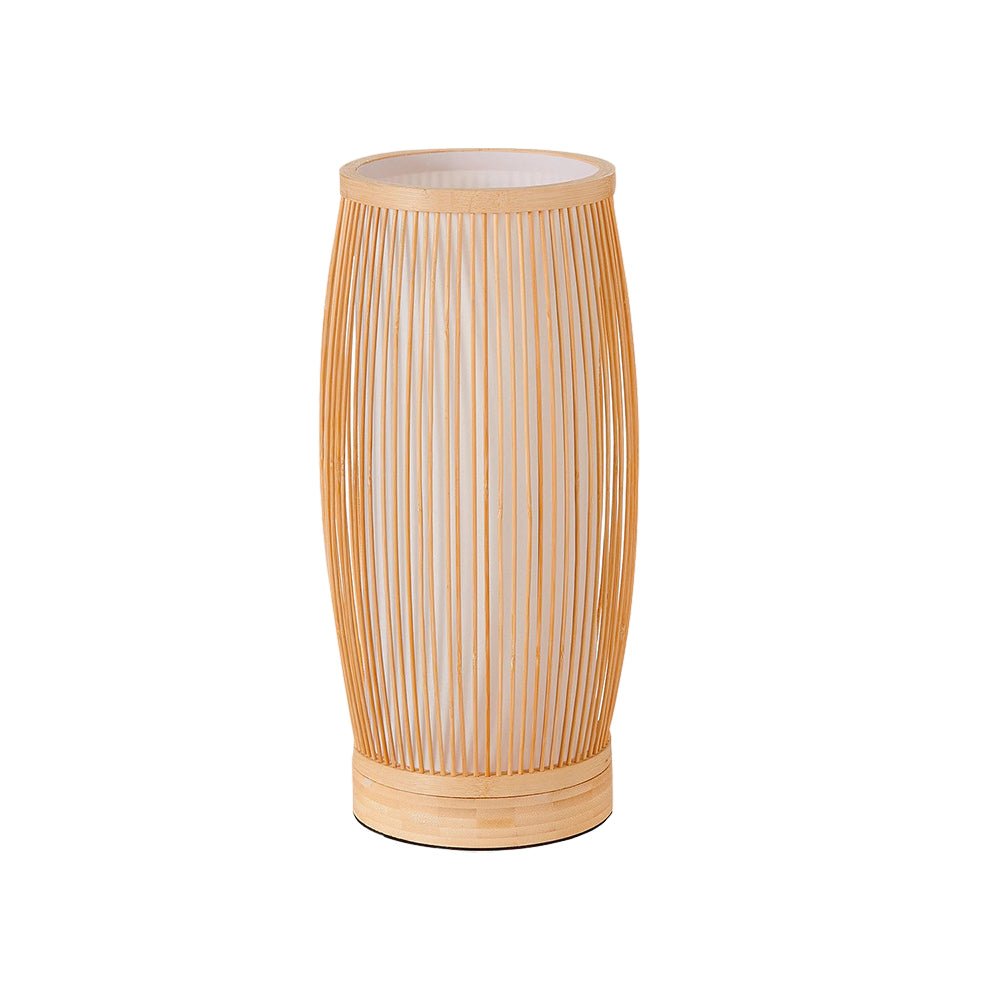 Handwoven Bamboo Japanese Lantern Table Lamp E27 Warm White