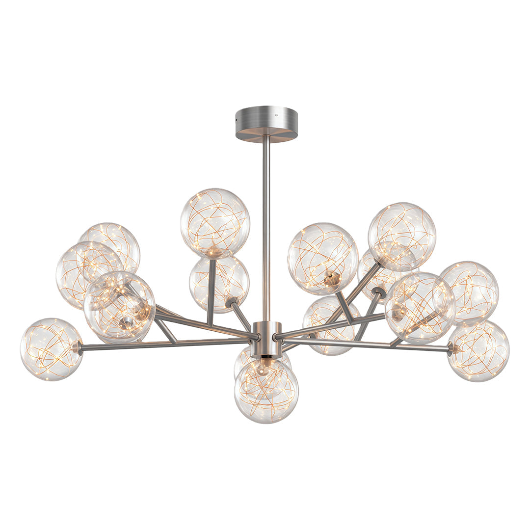Molecular Glass Globe Chandelier