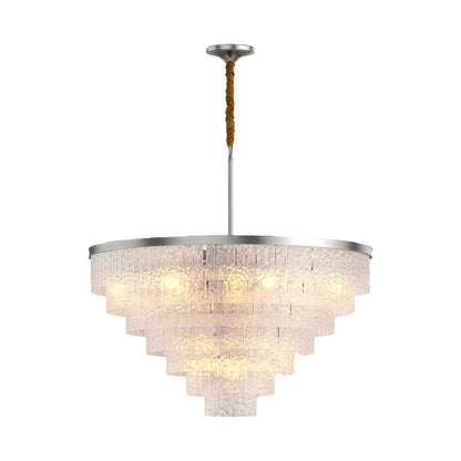 Modern Forms Full-Copper Luxury Glass Chandelier