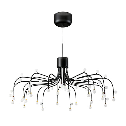 Modern Retro Chandelier Creative Adjustable Ceiling Light Black Gold White Nordic Style Dining Room Living Room