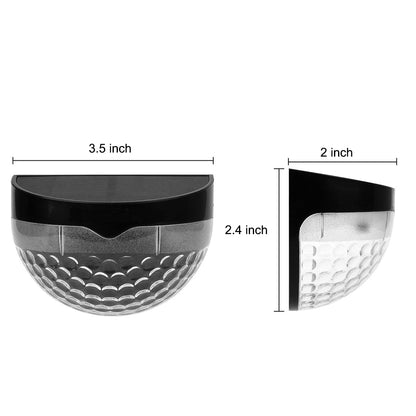 Waterproof Solar Fence Wall Light Plastic ABS PC Black White IP44 70LM 3000K Entrance Porch Garden Step