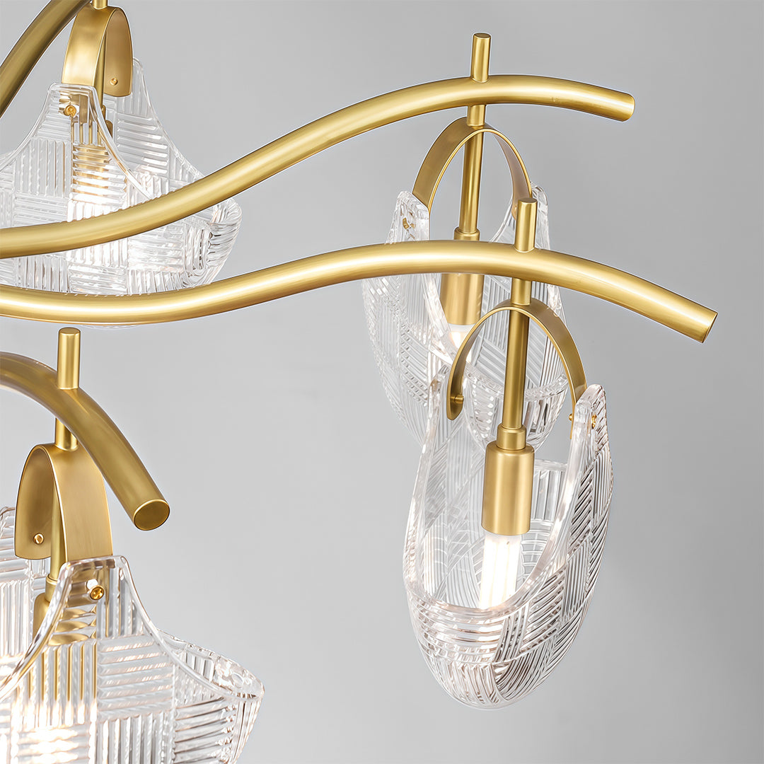 Shell Glass Chandelier