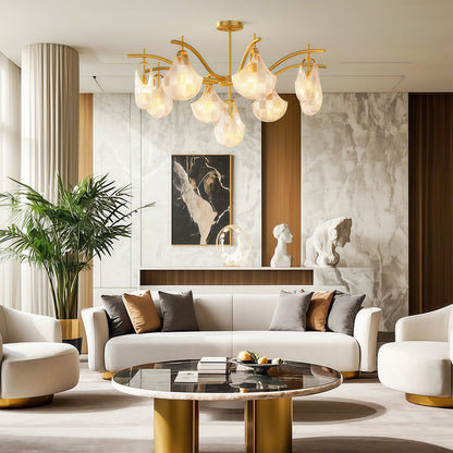 Shell Glass Chandelier