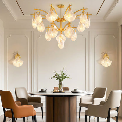 Shell Glass Chandelier