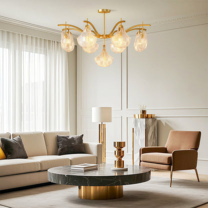Shell Glass Chandelier