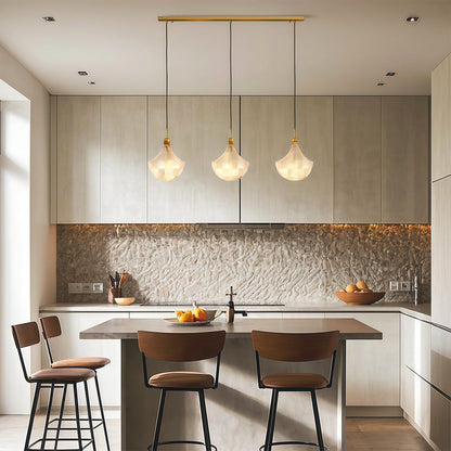 Shell Glass Chandelier