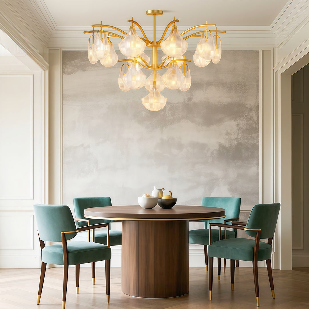 Shell Glass Chandelier