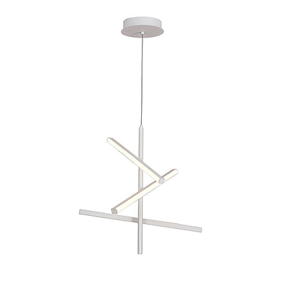 Abstract Multi-Arm Iron Chandelier Silicone Shade Dimmable LED 3000K 6000K Black