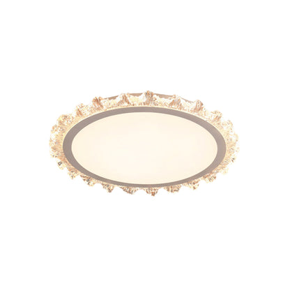 French Full Spectrum Ultra-Thin Flush Mount CRI 97 White Black Gold