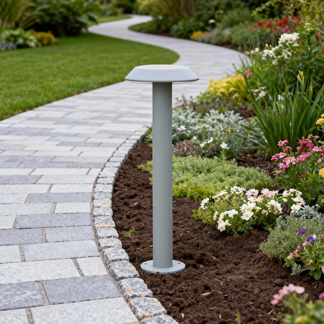 Flat Top LED Path Lighting Outdoor Sand Coffee Gray Aluminum CRI90 IP65 DC24V 4 Heights