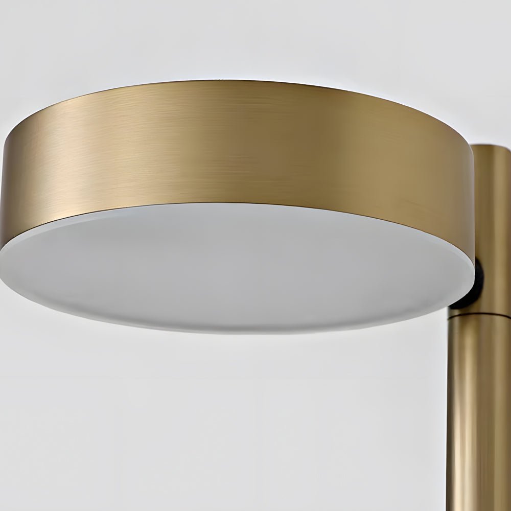 Adjustable Round LED Wall Sconce Aluminum Nordic Minimalist Black Gold Bedroom Hallway