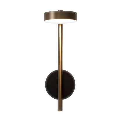Adjustable Round LED Wall Sconce Aluminum Nordic Minimalist Black Gold Bedroom Hallway
