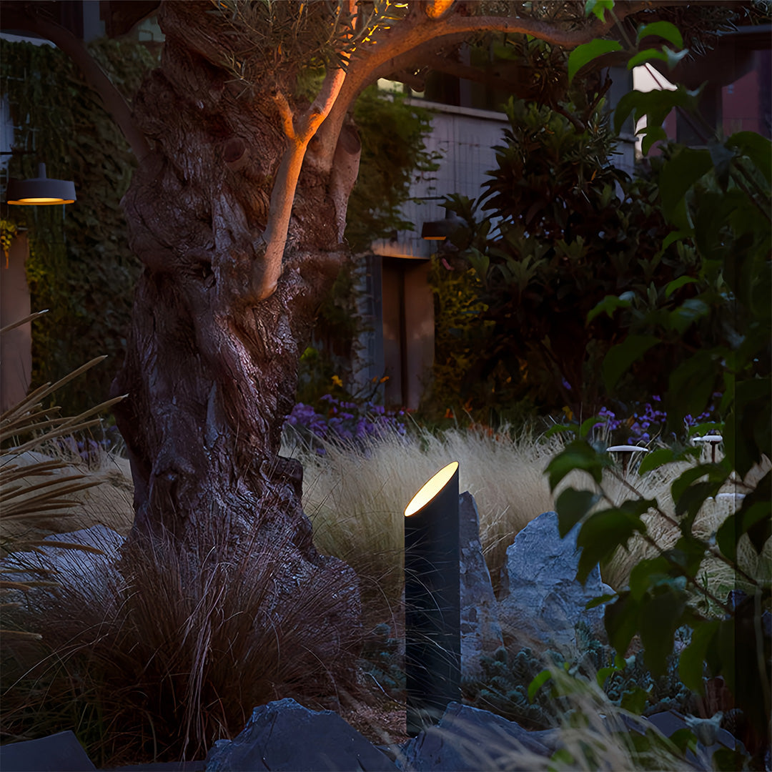 Outdoor LED Tree Uplight Column Stainless Steel 5W 3000K IP54 Hardwired 2 Heights 23.6 or 31.5 Inch