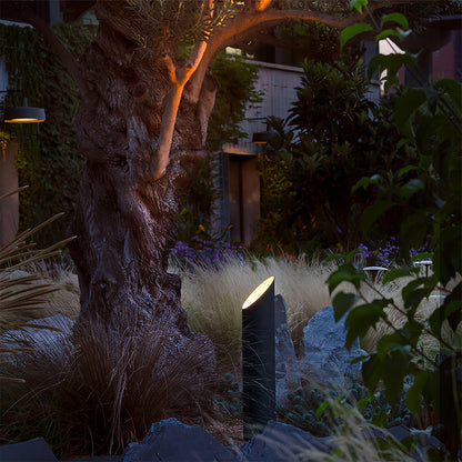 Outdoor LED Tree Uplight Column Stainless Steel 5W 3000K IP54 Hardwired 2 Heights 23.6 or 31.5 Inch