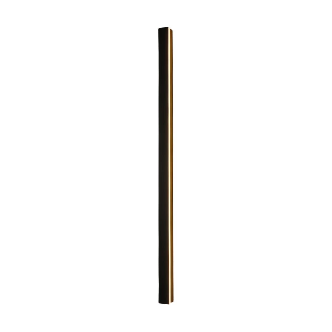 Linear Outdoor Wall Sconce Minimalist LED Black Lamp