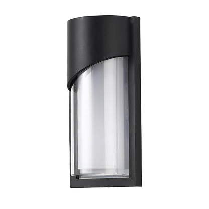 Modern LED Outdoor Wall Sconce Die-Cast Aluminum PC Shade IP55 3000K 2 Styles 2 Sizes Black