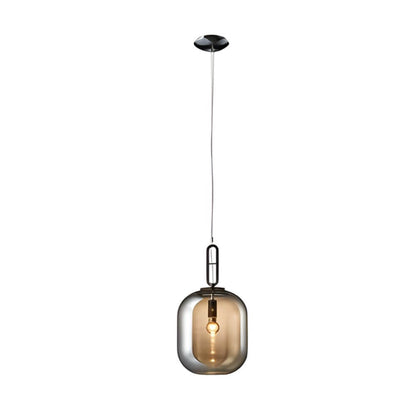 Industrial Glass Can Pendant Light for Bedroom Living Room and Dining Room