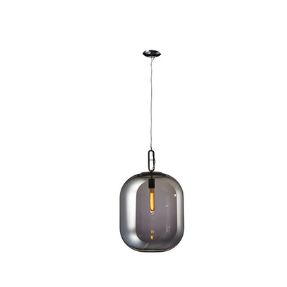 Industrial Glass Can Pendant Light for Bedroom Living Room and Dining Room