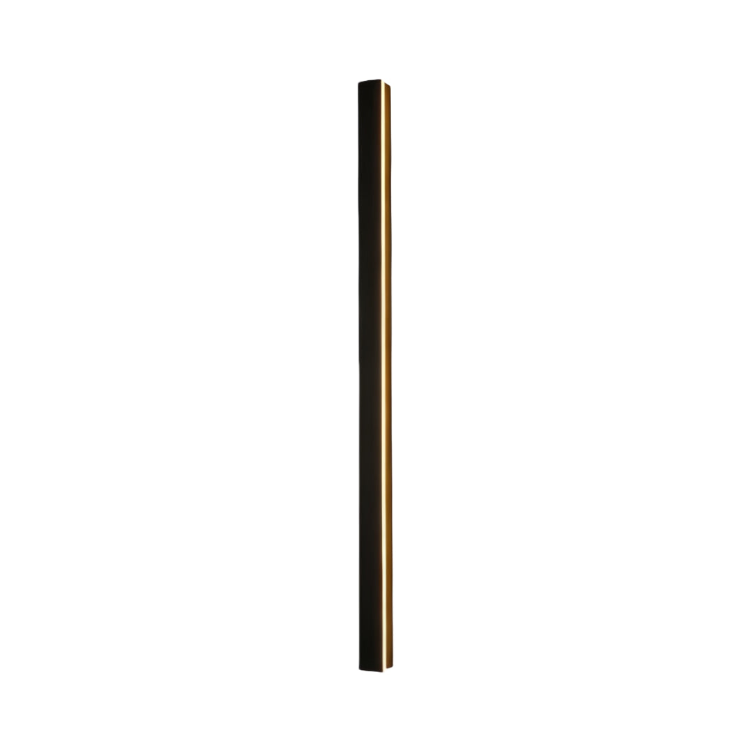 Linear Outdoor Wall Sconce Minimalist LED Black Lamp