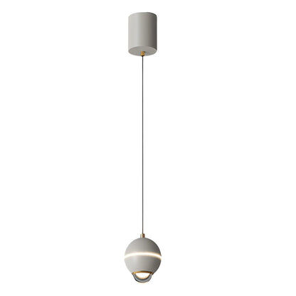 Metal Ball Pendant Light with Optional Integrated Spotlight and 3-Step Colour Temperature