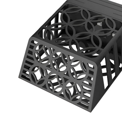 Solar Hollow Outdoor Wall Sconce Fence Light Shadow Pattern LED Dusk to Dawn