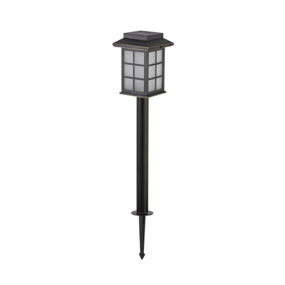 Solar Full Copper Outdoor Path Light Lantern Style Warm White IP55 Garden Stake