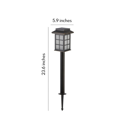 Solar Full Copper Outdoor Path Light Lantern Style Warm White IP55 Garden Stake