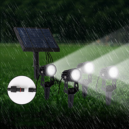 Solar Landscape Spotlight 2-Light 4-Light 270° Adjustable Die-Cast Aluminum Dual CCT IP54 Dusk-to-Dawn