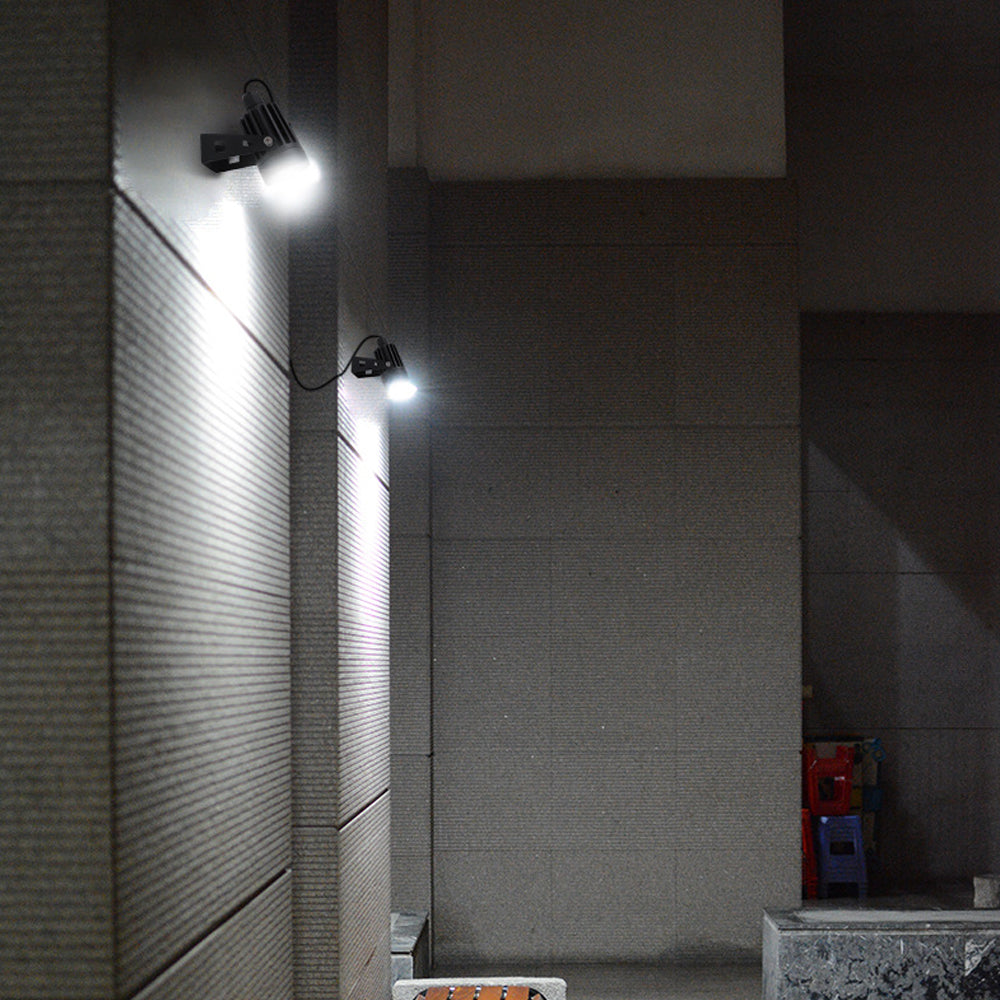 Solar Landscape Spotlight 2-Light 4-Light 270° Adjustable Die-Cast Aluminum Dual CCT IP54 Dusk-to-Dawn