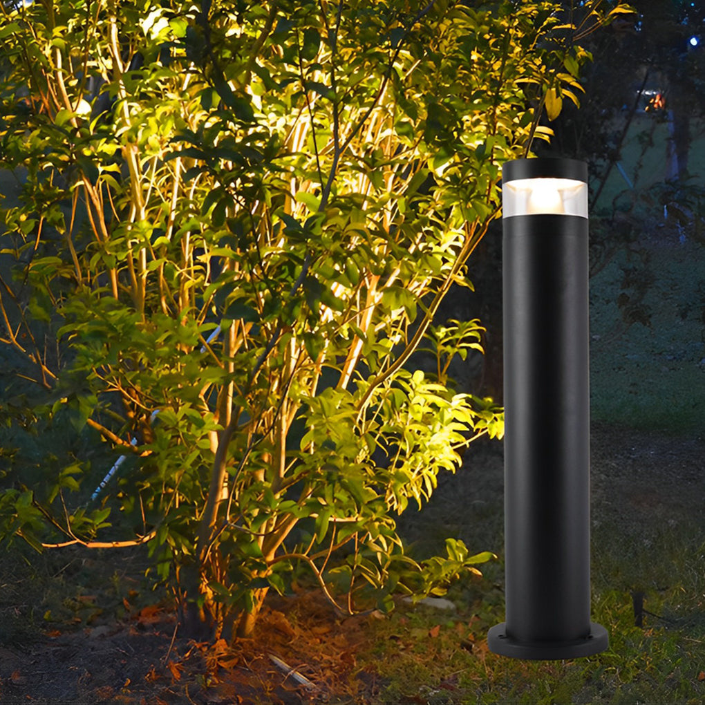 Residential Bollard Light Hardwired Die-Cast Aluminum LED Garden Path Light