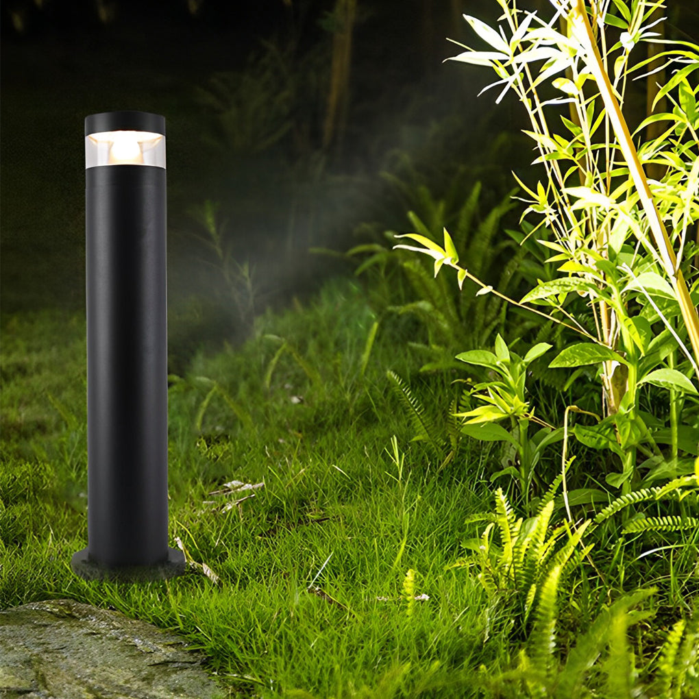 Residential Bollard Light Hardwired Die-Cast Aluminum LED Garden Path Light