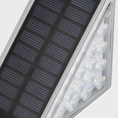 Solar Powered Lights for Steps Modern Waterproof Triangle PC Gray Dual CCT Outdoor