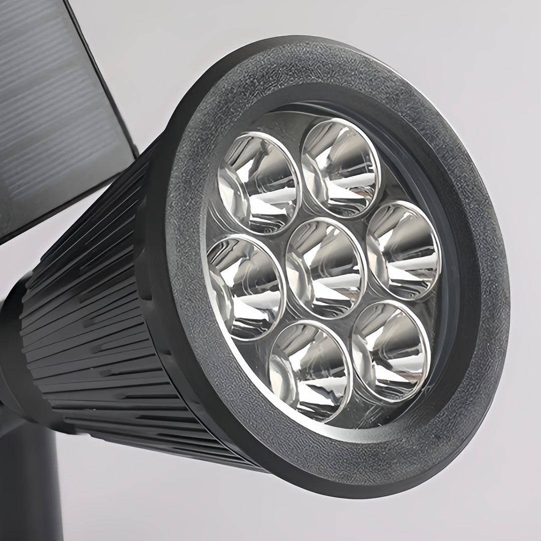 Solar Powered Outdoor Spotlight ABS 7W 490LM Warm White RGB IP65 4400mAh Landscape
