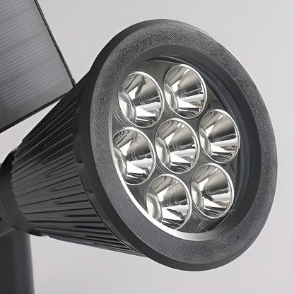 Solar Powered Outdoor Spotlight ABS 7W 490LM Warm White RGB IP65 4400mAh Landscape