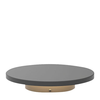 Round Solar Hardwired Lawn Ground Light Die-Cast Aluminum Ring Halo Bottom Emitting LED IP65