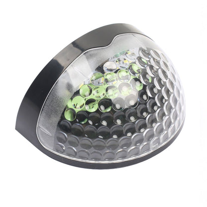 Waterproof Solar Fence Wall Light Plastic ABS PC Black White IP44 70LM 3000K Entrance Porch Garden Step