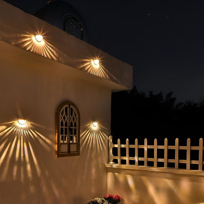 Waterproof Solar Fence Wall Light Plastic ABS PC Black White IP44 70LM 3000K Entrance Porch Garden Step