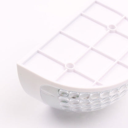 Waterproof Solar Fence Wall Light Plastic ABS PC Black White IP44 70LM 3000K Entrance Porch Garden Step