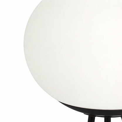 Solar Tripod Globe LED Outdoor Floor Lamp IP65 3-Step CCT Metal PE Dusk-to-Dawn