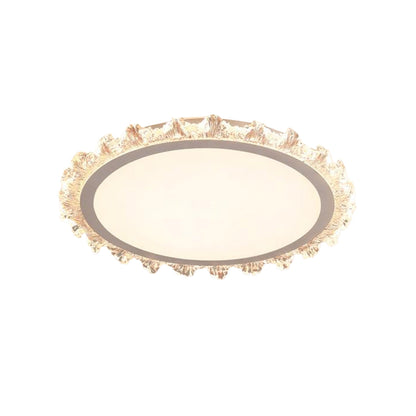 French Full Spectrum Ultra-Thin Flush Mount CRI 97 White Black Gold