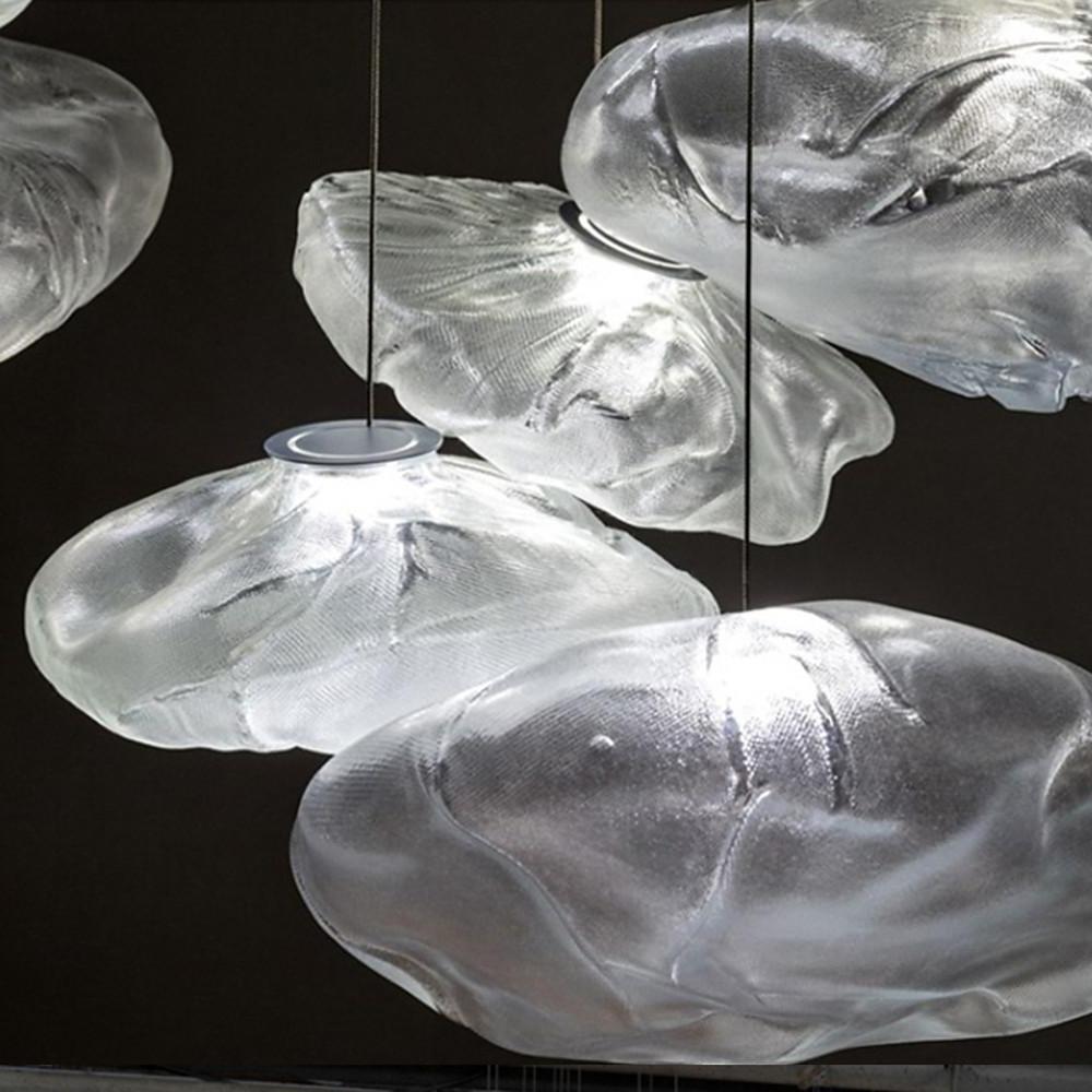 Glass Irregular Bubble Pendant Light LED E26/E27 Nordic Industrial Three Glass Tints Fixed Warm White Single Configuration
