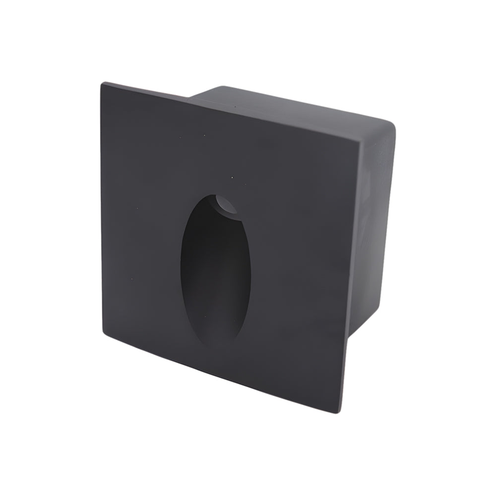 Recessed LED Step Light Die-Cast Aluminum Oval Lens CRI 95 Round Square 2 Sizes IP65