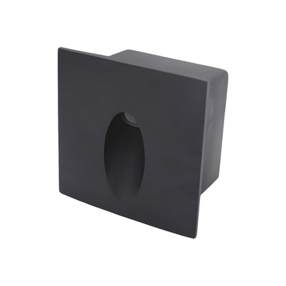 Recessed LED Step Light Die-Cast Aluminum Oval Lens CRI 95 Round Square 2 Sizes IP65