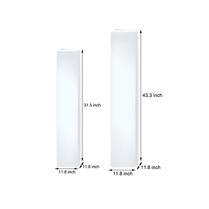 Square PE Glowing Outdoor Floor Lamp IP65 Dimmable RGB+CCT Remote 5W Landscape