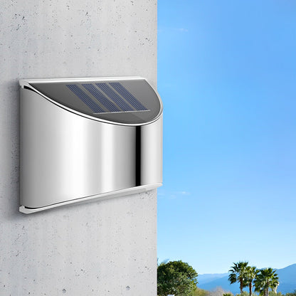 Outdoor Wall Sconce Stainless Steel Silver LED Warm White or Daylight
