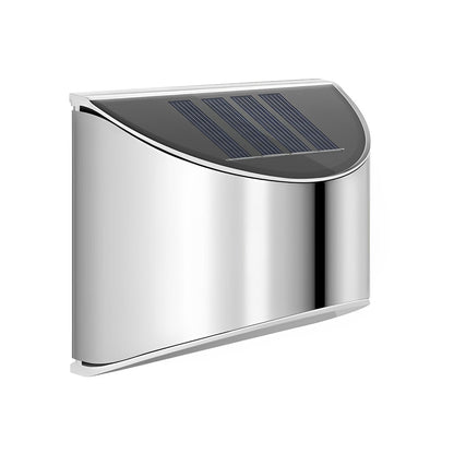 Outdoor Wall Sconce Stainless Steel Silver LED Warm White or Daylight