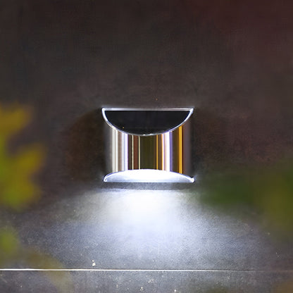 Outdoor Wall Sconce Stainless Steel Silver LED Warm White or Daylight