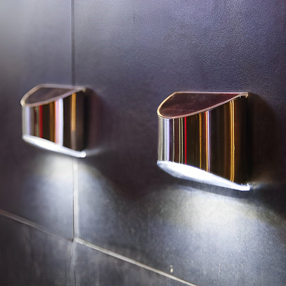 Outdoor Wall Sconce Stainless Steel Silver LED Warm White or Daylight