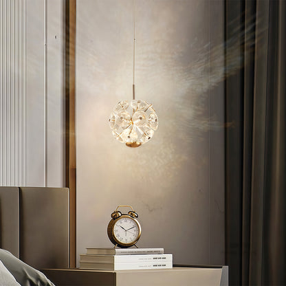 Staircase Chandelier Gold Crystal Ball Spiral LED 1-30 Head 3000K Warm White